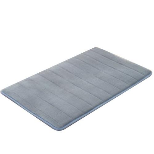 Couleur Gris Taille 40cmx60m Bath Mat Bathroom Carpet Rug Coral Fleece Memory Foam Bathroom Mat Kitchen Door Floor Tapis De Bain