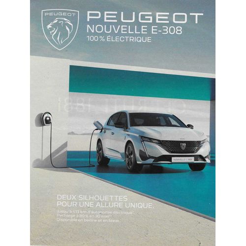 Publicité Papier - Voiture Peugeot E-308 De 2023