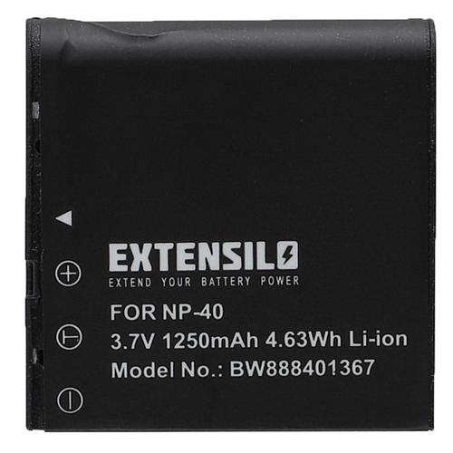 EXTENSILO Batterie compatible avec Kodak Pixpro AZ525 Astro Zoom, AZ526 appareil photo, reflex numérique (1250mAh, 3,7V, Li-ion)