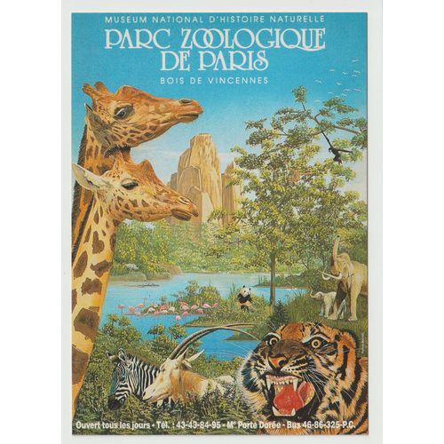 Carte Postale Museum National D'histoire Naturelle Parc Zoologique De Paris Bois De Vincennes