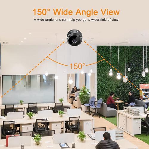 Mini caméra espion sans fil HD WiFi CCTV avec vision nocturne et