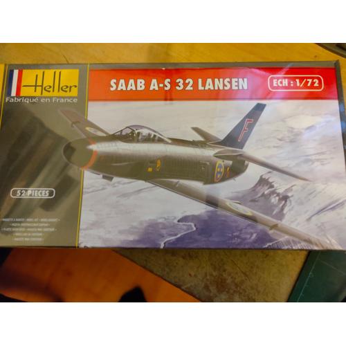 Maquette Avion 1/72 Heller Saab A-S 32 Lansen-Heller