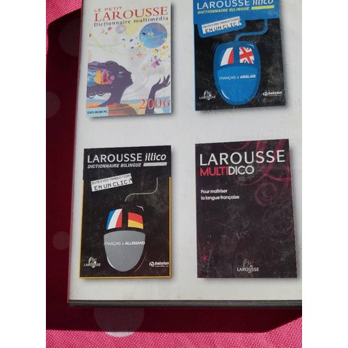 Larousse Illico Dictionnaire Bilingue Français, Anglais   Allemand   En Un Seul Clic