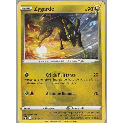 Carte Pokemon - Zygarde - 134/195 - Rare - Eb12 Tempête Argentée -