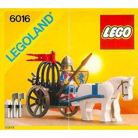 Lego Vintage 6016 Château Castle Charette et Chevalier du Moyen âge