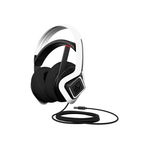 OMEN by HP Mindframe Prime Headset - Micro-casque - circum-aural - filaire - USB - blanc - pour HP 22, 24, 27; Pavilion 24, 27, 32, TP01