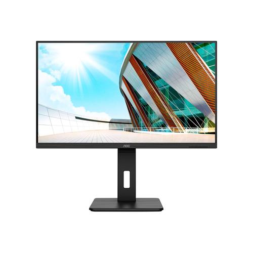 AOC U32P2 - Écran LED - 31.5" - 3840 x 2160 4K @ 60 Hz - VA - 350 cd/m² - 3000:1 - 4 ms - 2xHDMI, DisplayPort - haut-parleurs - noir