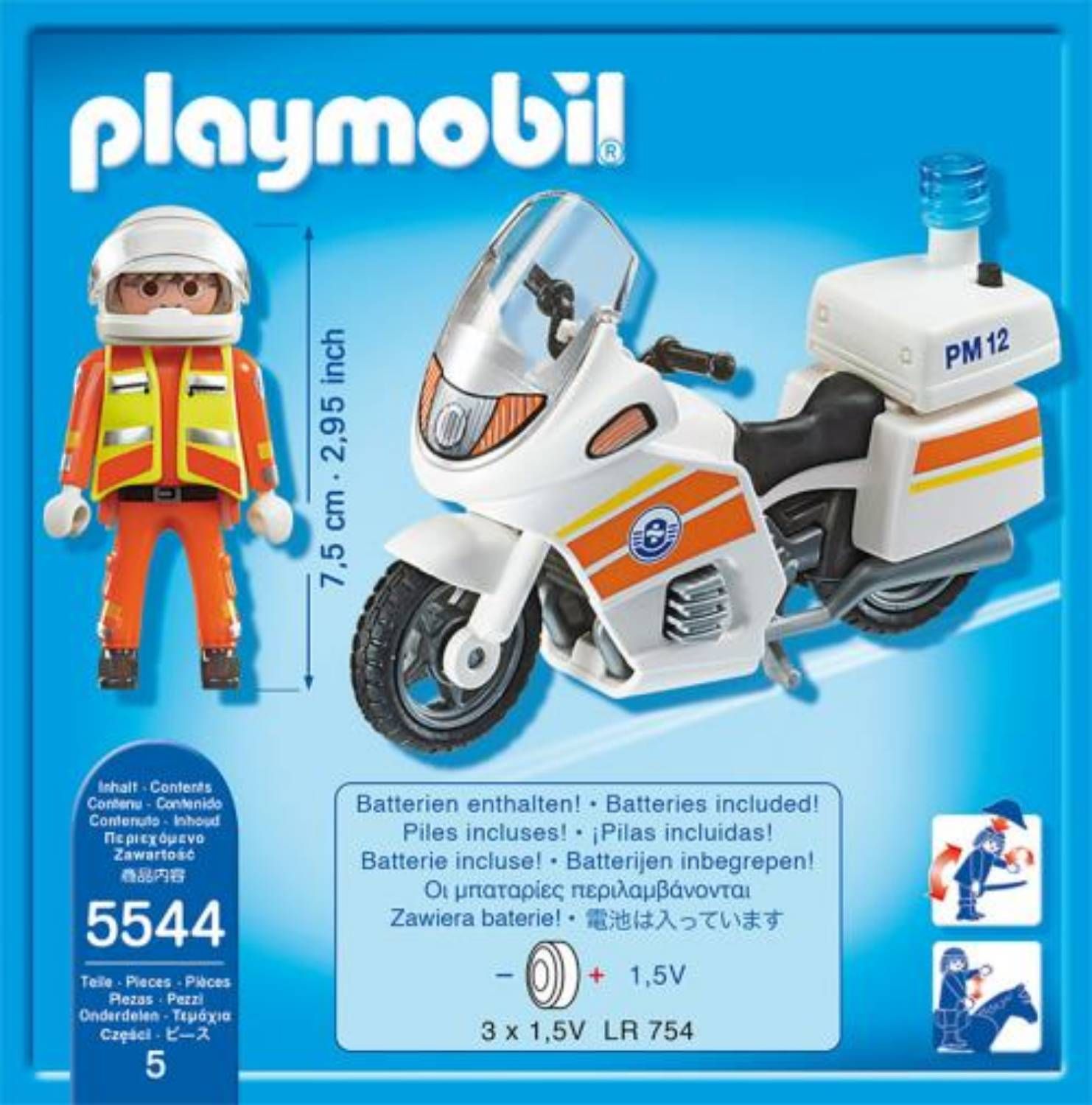 Playmobil City Life - Moto de sauvetage - 71205 - 20 Parties