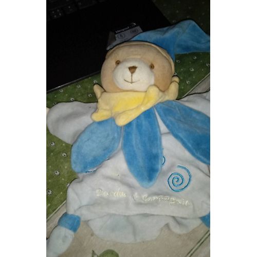 Ours Marionnette Bleu Doudou  Et Compagnie 