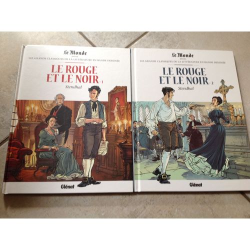 Bd Le Rouge Et Le Noir Stendhal Tomes 1 Et 2 Les Grands Classiques De La Littérature En Bande Dessinée Glénat Le Monde