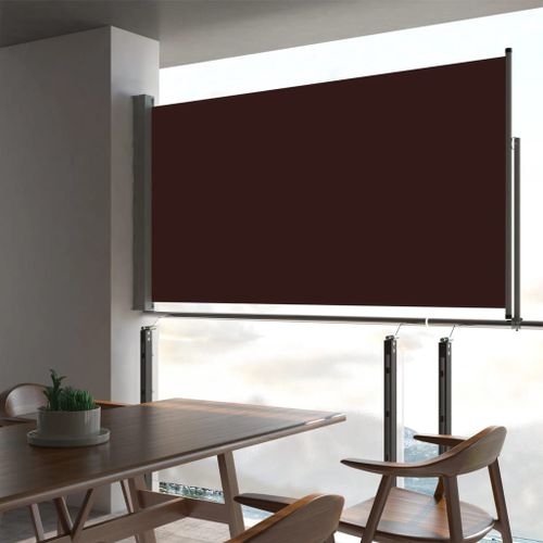 Vidaxl Auvent Latéral Rétractable De Patio 160x300 Cm Marron