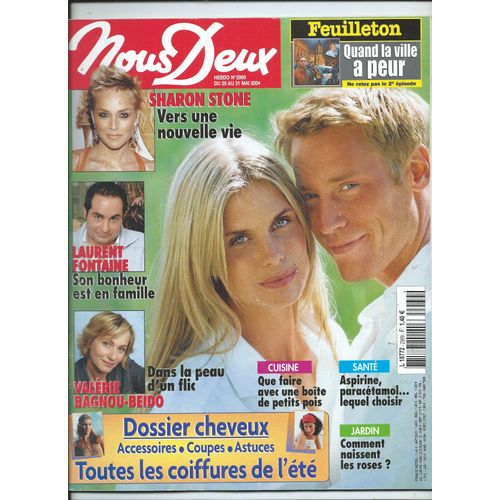 Nous Deux 25/05/2004 Sharon Stone, Laurent Fontaine, Val?Rie Bagnou-Beido, Aznavour, Kim Basinger, Julie Pietri, Paul Belmondo, Liz Taylor - Nouvelles De Lise Mey, Dani?Le Thomas, Monique Feille