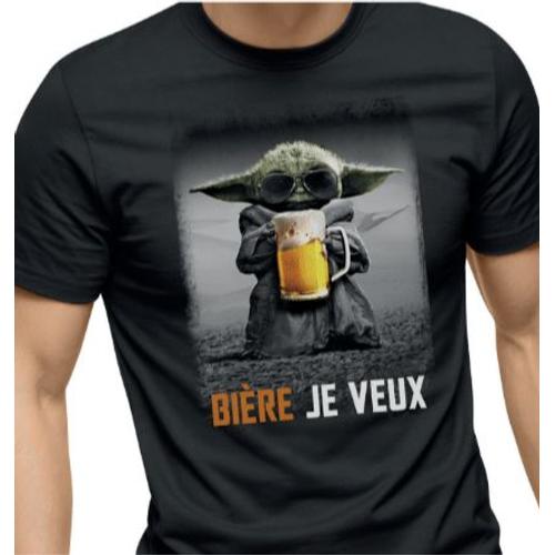 Vdf Neuf Tee Shirt Coton Serigraphié Baby Bière Taille Xlarge…