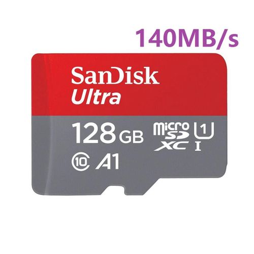 Carte MicroSD SDXC SANDISK ULTRA 128 Go carte mémoire micro SDXC 140MB/S Classe 10, U1, A1 Adaptateur SD inclus