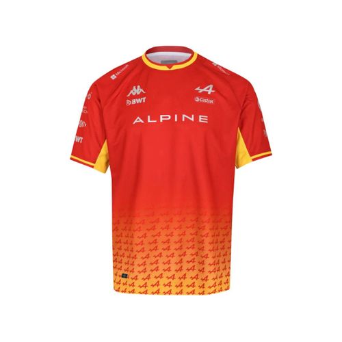 T-Shirt Kappa Kombat Bwt Alpine F1 Team Fernando Alonso Gp Espagne Officiel Formule 1