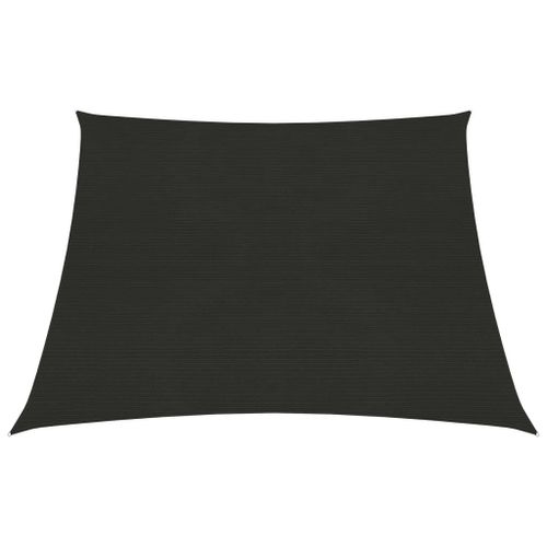 Vidaxl Voile D'ombrage 160 G/M² Noir 3/4x3 M Pehd