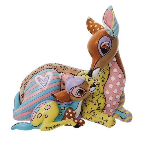 Figurine De Collection Bambi Et Sa Mère By Britto