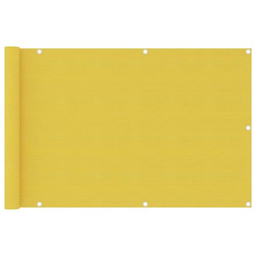 Vidaxl Écran De Balcon Jaune 90x400 Cm Pehd
