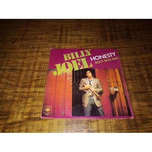 Vinyle 45 T. Billy Joel ; Face A : Honesty ; Face B : Root Beer Rag