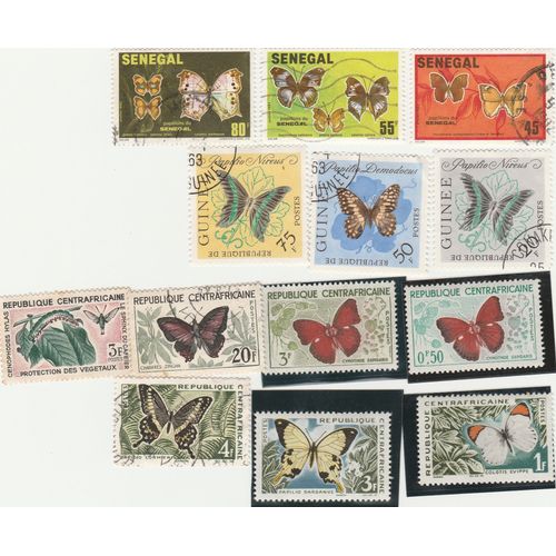 13 Timbres De Pays Africains - Animaux