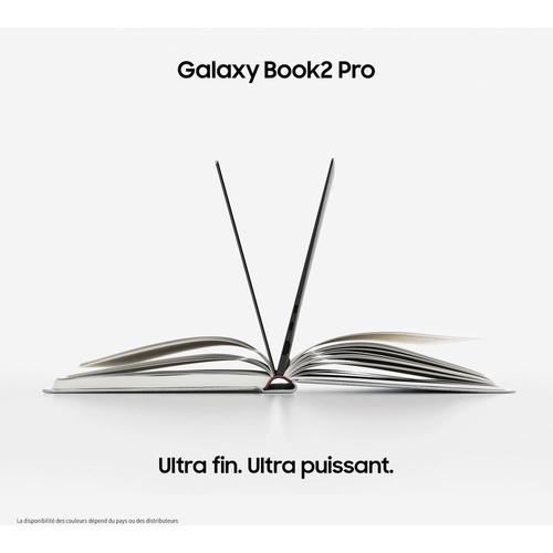 Samsung Galaxy Book2 Pro, Ordinateur portable, ultra-léger, 13'', Intel  Core i5, 8Go RAM, 512 Go SSD, Intel Iris Xe Graphics, Intel Evo,  Anthracite