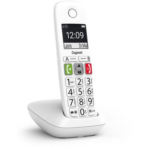 Gigaset E290 - Téléphone sans fil avec ID d'appelant - ECO DECT\GAP - blanc