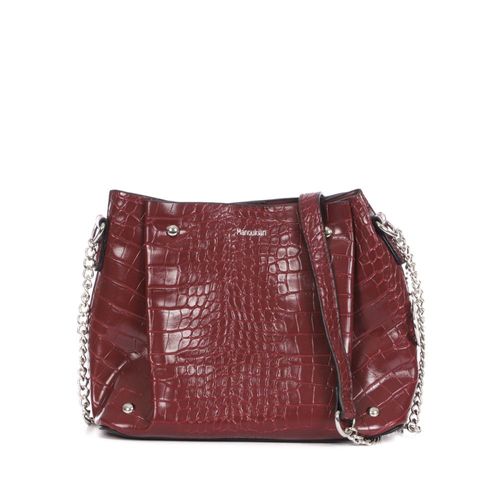 Sac à main Prune croco Femme Manoukian Shilo