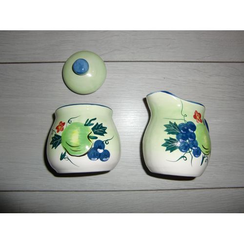 Ensemble Pot De Sucre + Pot À Lait