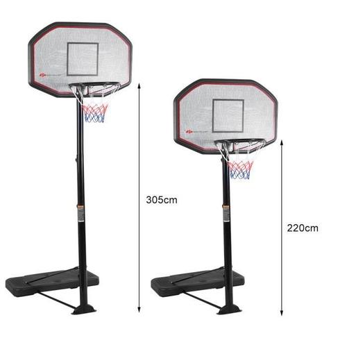 Giantex panier de basket sur pied avec un poteau ajustable et un