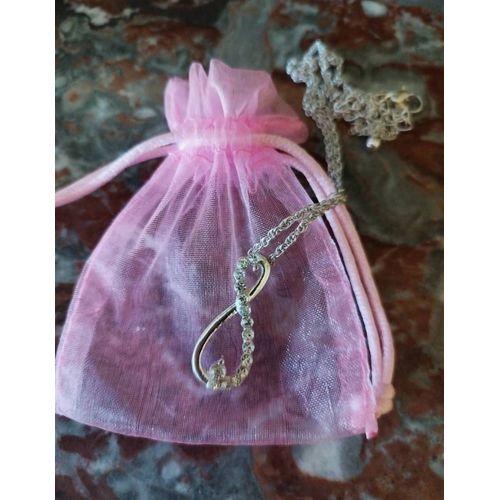 Collier Couleur Argent Symbole Infini