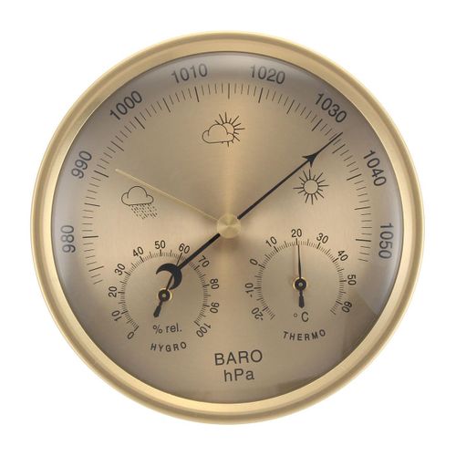 IN 1 or tenture murale météo thermomètre baromètre manomètre hygromètre