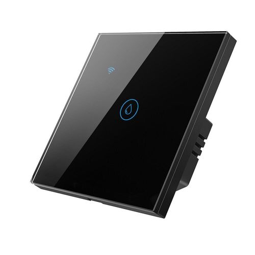 Smart 20A Haute Puissance Chauffe-Eau Commutateur APP Timing Control écran Tactile Commande Vocale Fonctionne avec Alexa/Google Home, Noir
