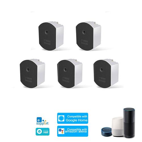 Smart Dimmer Switch DIY Smart Home Mini Switch Module Adjust Light Brightness APP/Voice/RM433 RF Télécommande Fonctionne avec Alexa Google Home 5Pcs