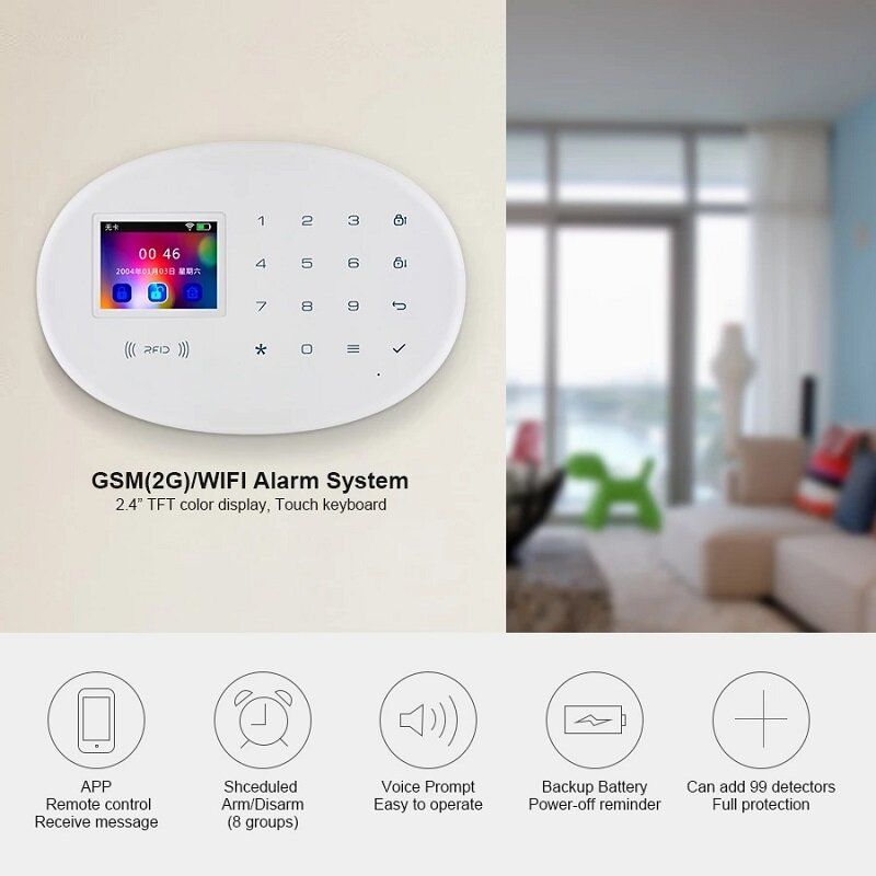 Systme d'alarme de scurit domestique intelligent WIFI GSM... - 3