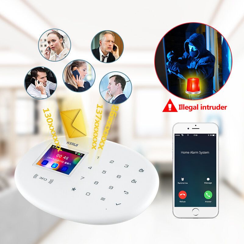 Systme d'alarme de scurit domestique intelligent WIFI GSM... - 8