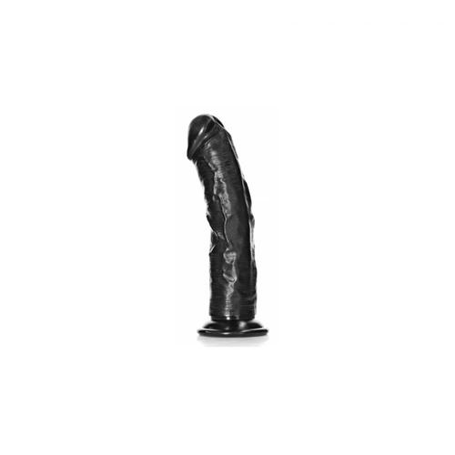 Gode Noir Gode Curved Dildo 18 X 4.2cm Noir Real Rock Ultra Skin