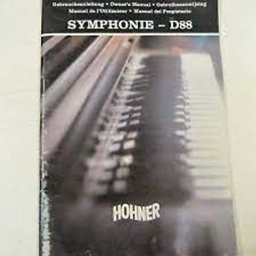 Symphonie Series D 90 - Hohner - Manuel De L'utilisateur