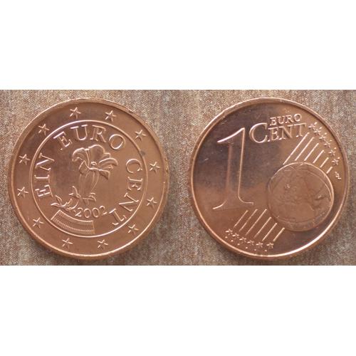 Autriche 1 Centime 2002 Neuf Euro Cent Cents Piece