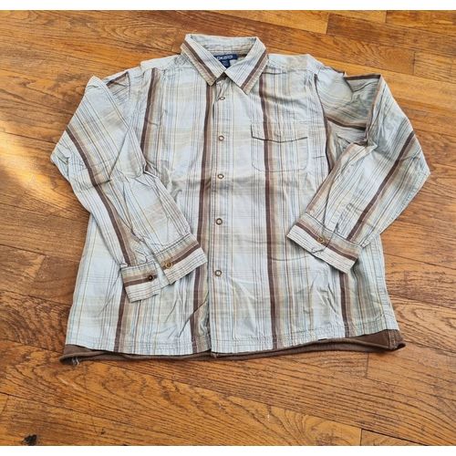 Chemise Manche Longue Bleu Ciel A Carreaux Okaidi Taille 10ans