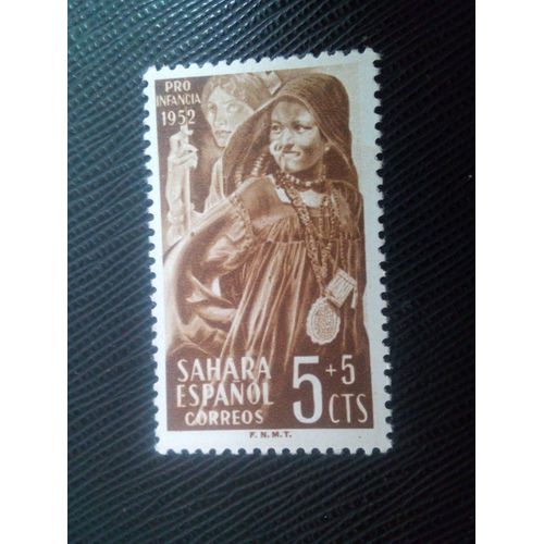 Timbre Sahara Espagnol Y T 82 Pour Les Enfants 1952 ( 031206 )