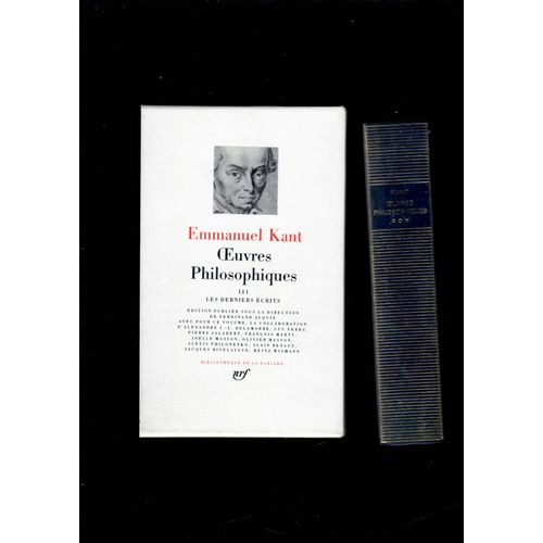 La Pleiade Emmanuel Kant Oeuvres Philosophiques Iii