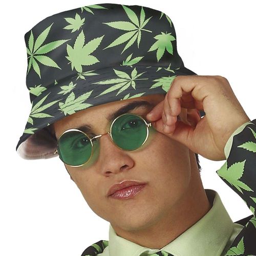 Chapeau Bob Feuilles Chanvre Adulte