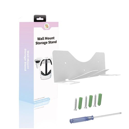 Support De Stockage Mural Pour Oculus Quest 2 Pour Lunettes Ps Vr Crochet En Métal Pour Controleur De Casque Vr, Blanc