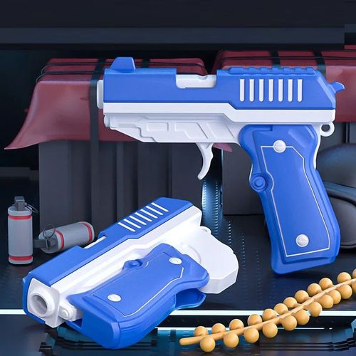 Pistolet à balle molle pliant pour enfants et adultes",odorjouet,manuel,Glock,modèle de tir en plastique avec balles,"jeux de plein air - Type Bleu