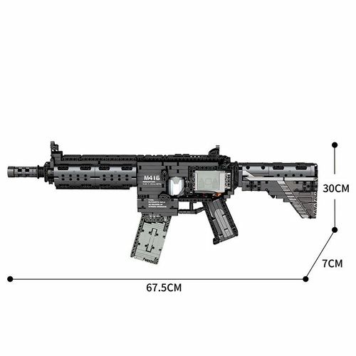 Reobrix-Briques De Modèle D'arme De Nuit De Construction",Jouets Pour Enfants,Cadeaux Compatibles Avec,Technologie De Fusil,M416,"1180 Pièces - Type No Box