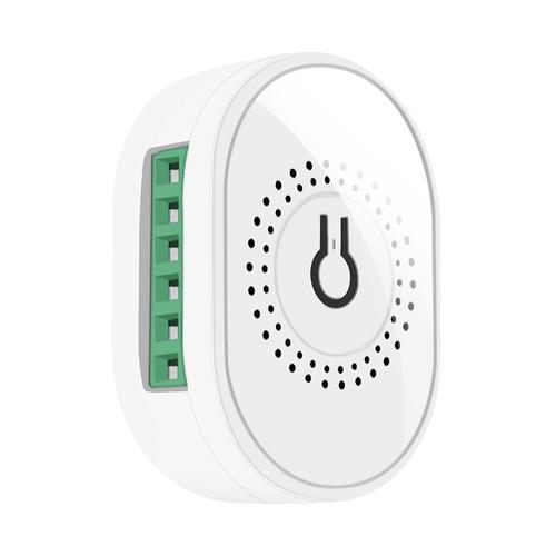 La protection contre les fuites de la télécommande de relais de minuterie intelligente fonctionne avec l'application eWeLink Tuya Smart Home Alexa Google Home, 32/50/60A, 50A eWelink,Blanc