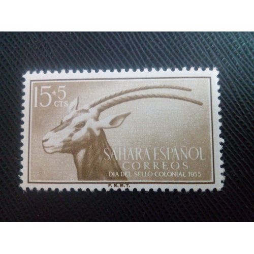 Timbre Sahara Espagnol Y T 111 Oryx Algazelle (Oryx Dammah) 1955 ( 031206 )