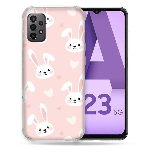 Coque Pour Samsung Galaxy A23 5g Animal Lapin Rose