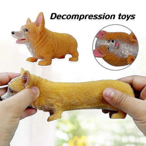 Corgi Chien Décompression Jouets Stress Sensoriel Kirky Chien Jouets Pour Enfants Adolescents
