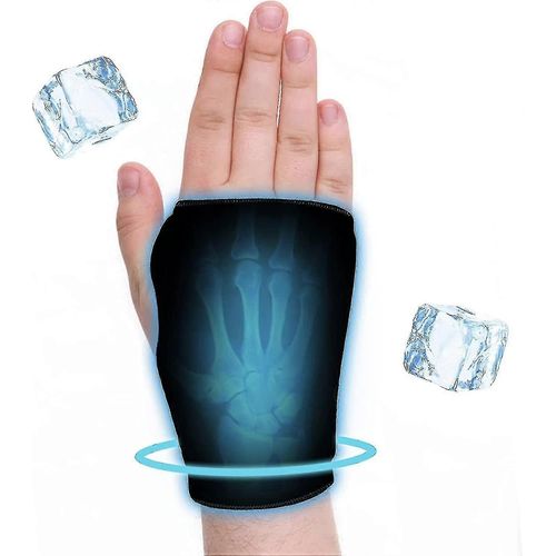 Wrist Ice Pack, Soft Gel Ice Pack For Hot Cold Compress Therapy Fits Most Men, Pain Relief Of Carpal Tunnel, Arthritis, Tendonitis, Sports Injuries, X 